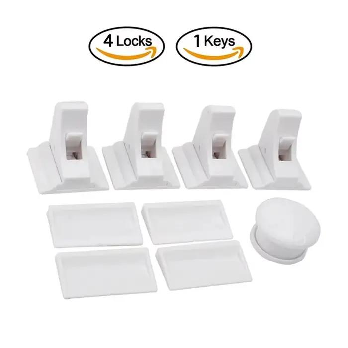 Serrure de sécurité Invisible pour bébé, loquet de tiroir de sécurité pour enfants, porte d'armoire,