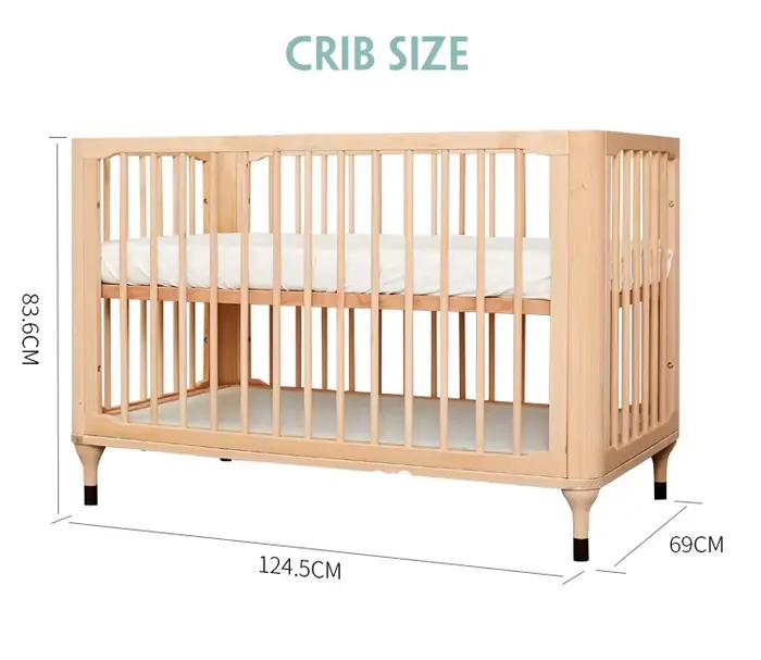 Berceau de bébé en bois à hauteur réglable de haute qualité berceau en bois pour bébé lit de bébé en