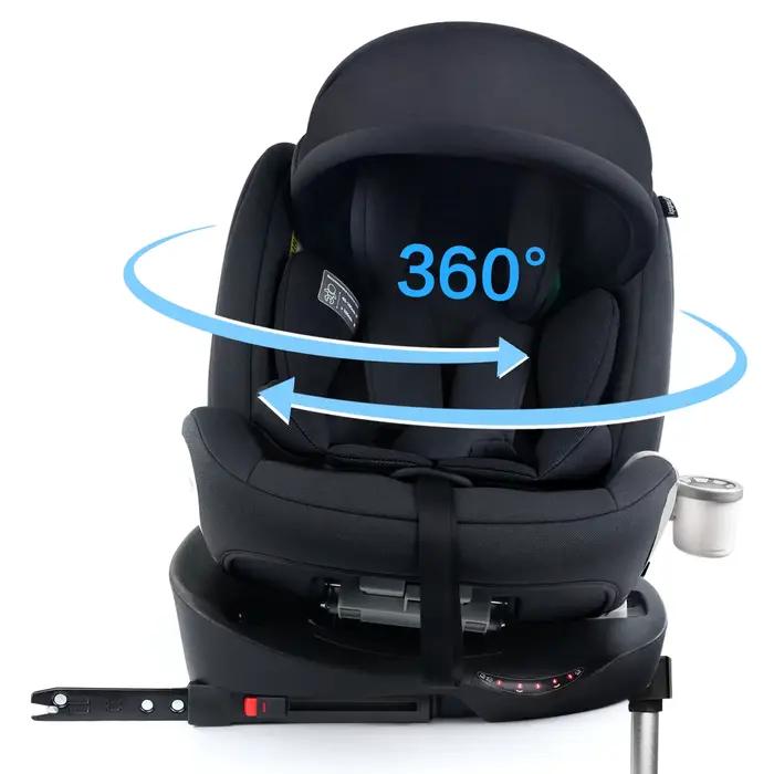 Sièges auto pour enfants avec rotation à 360° °   Système ISOFIX rotatif pour bébé, ceinture de sécu