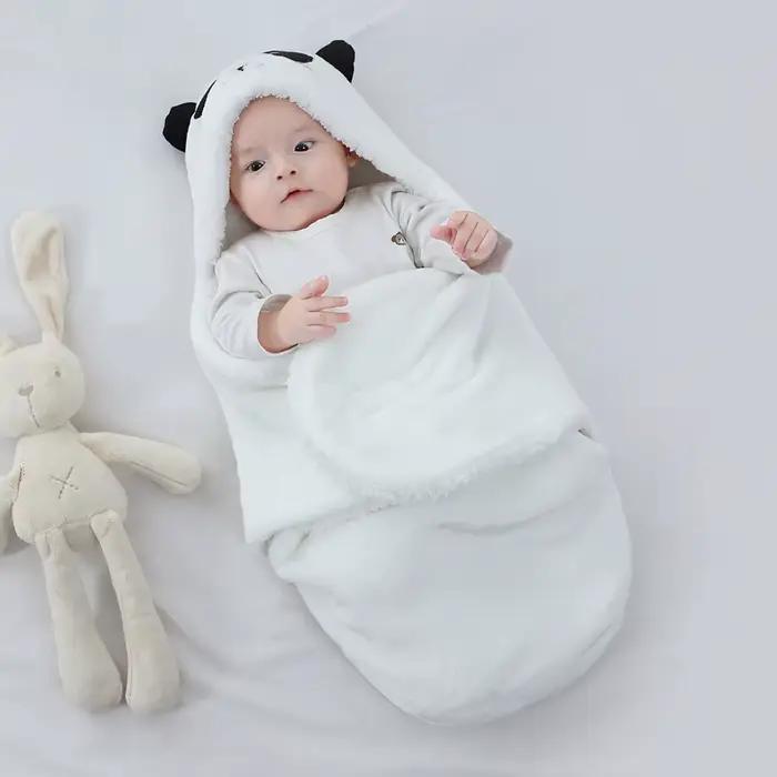 Sacs de couchage doux pour bébé, couvertures chaudes d'automne et d'hiver pour nouveau-né, cocon de 