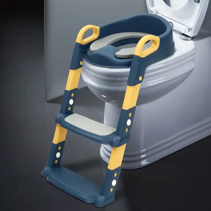 Siège de toilette pour enfants avec escalier, réglable en hauteur, pliable, siège d'apprentissage de