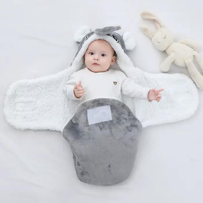 Sacs de couchage doux pour bébé, couvertures chaudes d'automne et d'hiver pour nouveau-né, cocon de 
