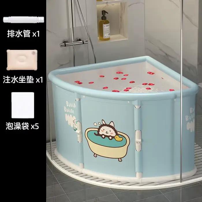 Baignoire autoportante pour bébé, couvercle domestique pliable et Portable, accessoire de températur