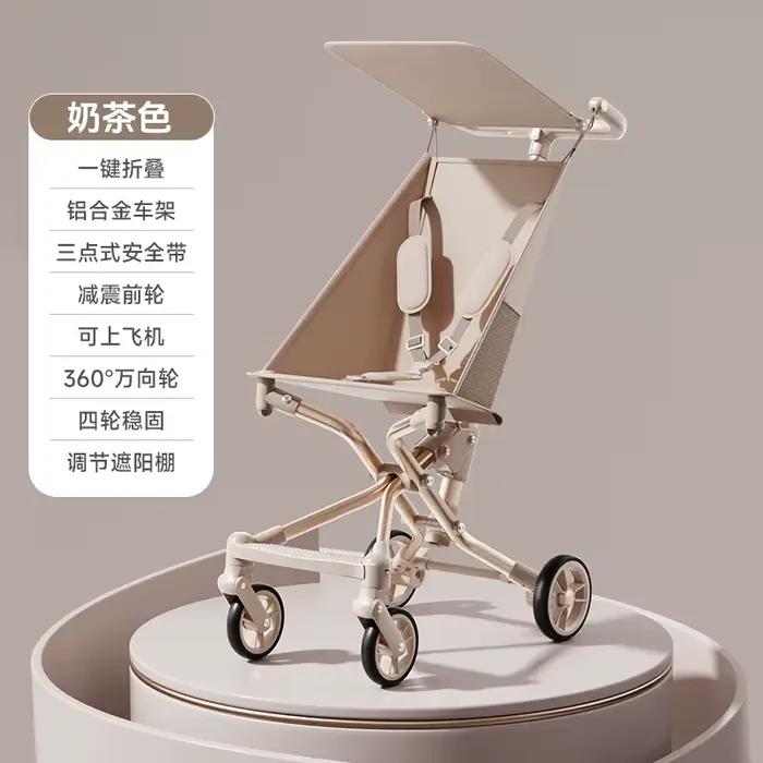 Poussette pour bébé pour enfants, outil de marche de voyage, légère, pliable, Portable, poussette de