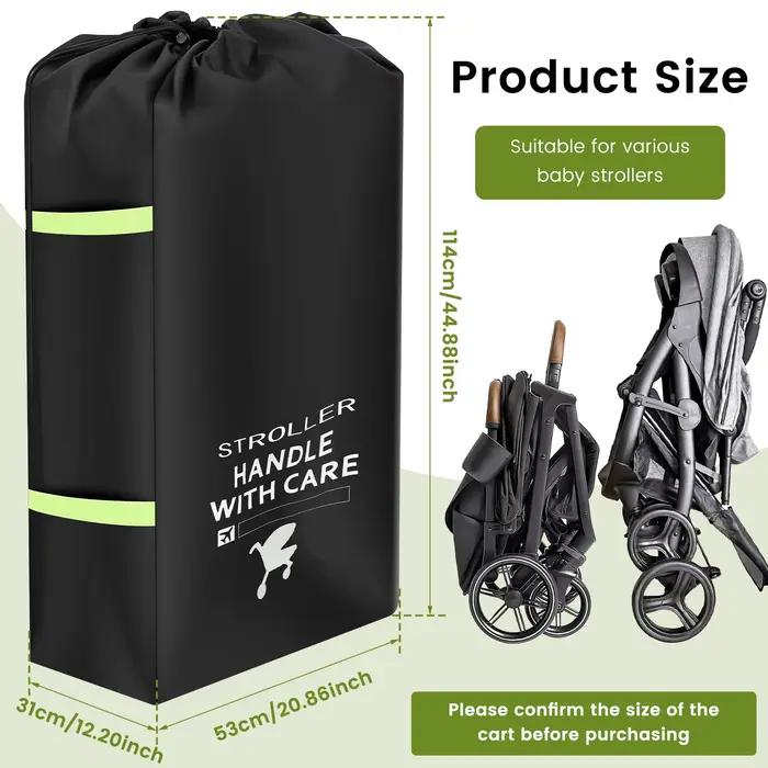 Sac à poussière universel pour poussette de bébé, sac de contrôle de porte de grande capacité avec s