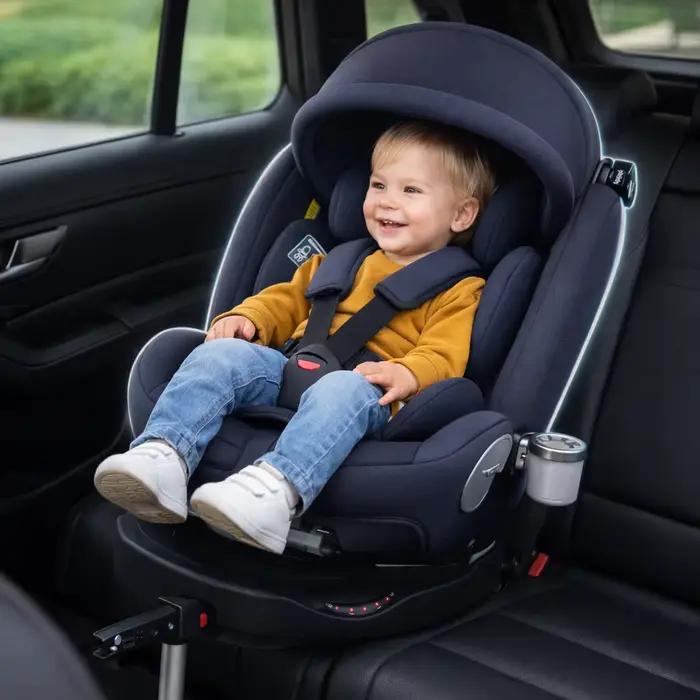 Sièges auto pour enfants avec rotation à 360° °   Système ISOFIX rotatif pour bébé, ceinture de sécu