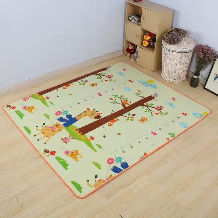 Tapis de jeu YIYUEQIANLI jaune clair pour enfants 120x90cm sécuritaire et durable pour activités physiques et éducatives occasions spéciales
