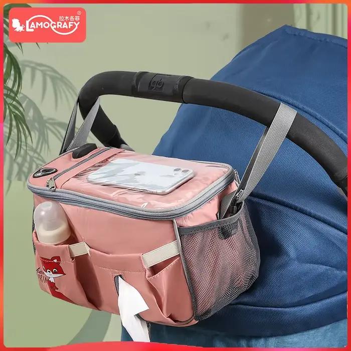 Sac de rangement suspendu pour poussette de bébé
