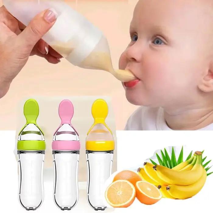 En silicone sûr et utile avec cuillère
