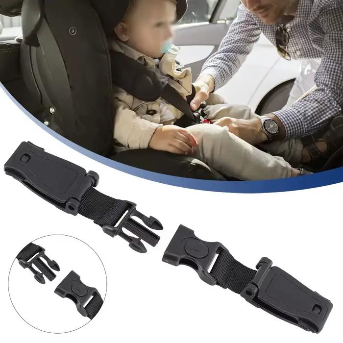 Boucle de clip de harnais de poitrine de siège de voiture pour sécurité des enfants accessoire de sangle de siège et poussette pour voyages en famille sécurité de qualité ABS et webbing matériaux robustes pour usage quotidien