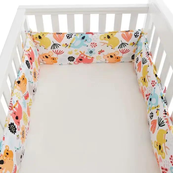 Coussinets de protection en coton pour lit de bébé avec dessins animés pour un sommeil sécurisé et confortable tout au long de l'année