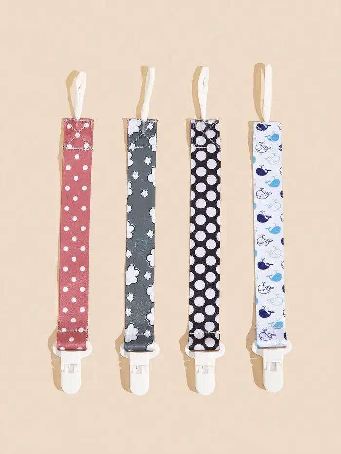 Clips de support de sucette universels bleu clair pour bébés sécurité confort voyage quotidien