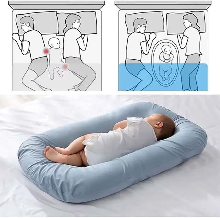 Berceau pliant pour nouveau-né chaise longue portable couffin voyage lit co-sleeping 0-2 ans bleu rose occasions spéciales sécurité confort