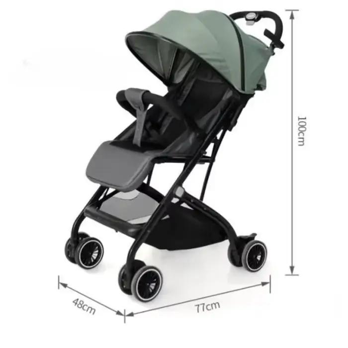Poussette Portable Pliable Multifonctionnelle Pour Bébé Légère et Lavable Parfait Pour Voyages et Promenades Occasions Spéciales