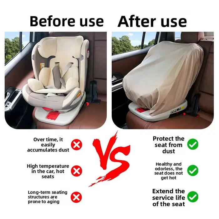 Housse de protection anti-poussière et anti-humidité pour siège auto bébé pour 0-36 mois occasions de voyage et sorties familiales