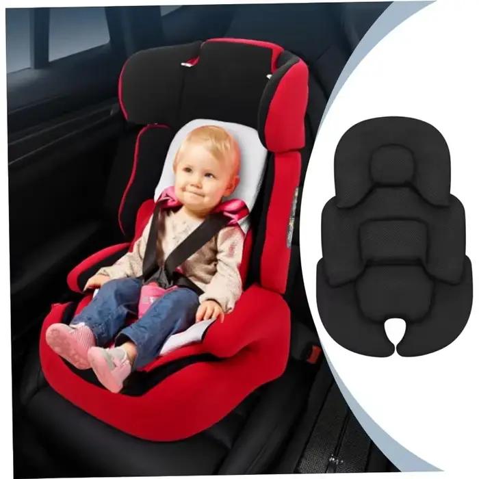 Coussin de siège auto pour bébé confortable et sécuritaire support de tête cou pour poussette doublure en maille respirante lavable occasionnelle pour enfants et nouveau-nés
