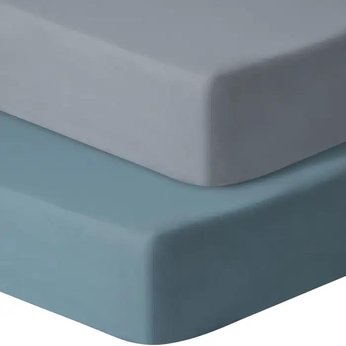 Drap-housse en coton uni pour lit de bébé housse de matelas bébé doux pour quatre saisons occasions bébé chambre de bébé confortable