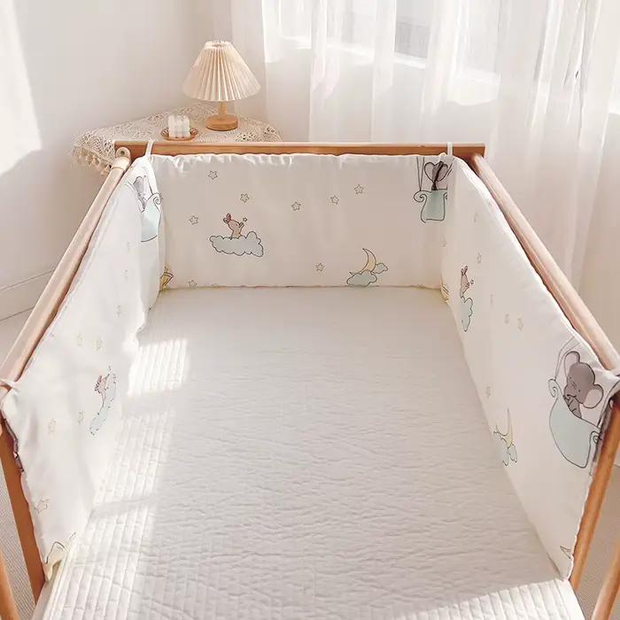 Pare-chocs de lit en coton doux pour nouveau-né
