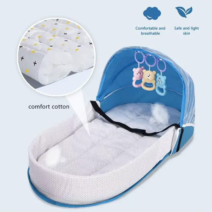Lit de voyage pour bébé avec filet
