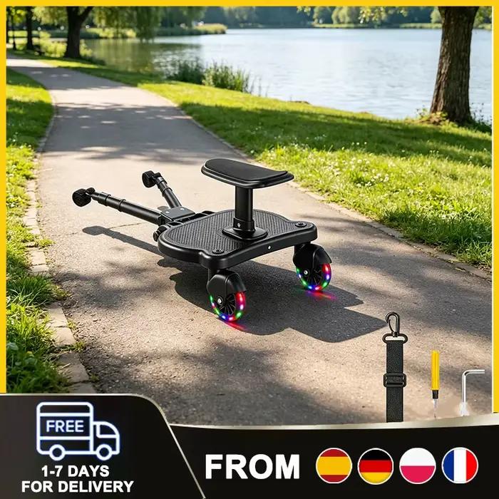 Tapis de poussette universel pour enfants assis ou debout adaptable à la plupart des poussettes sorties parc supermarché
