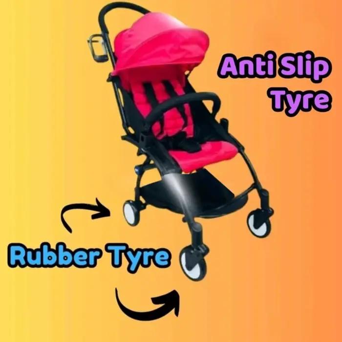Roue de poussette en caoutchouc pour bébé
