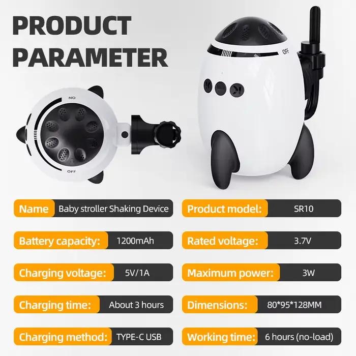 Dispositif de balancement automatique portable pour poussette