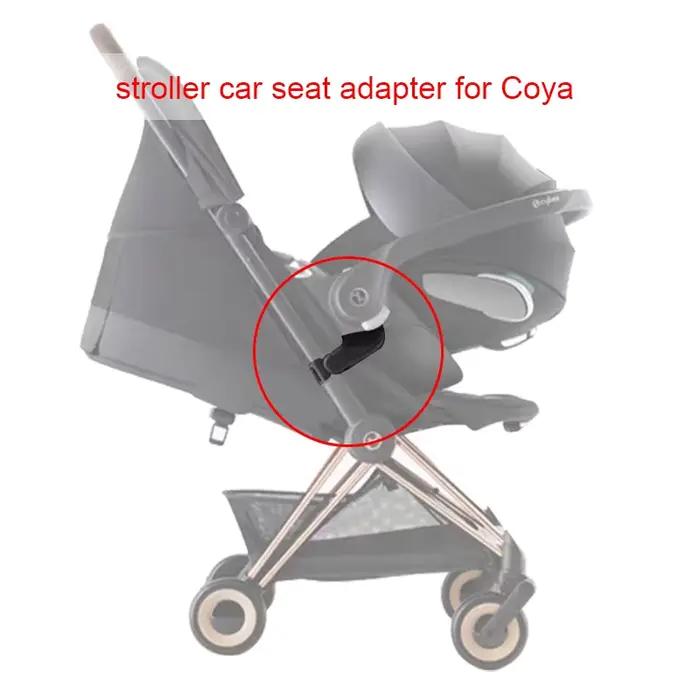 Adaptateur Coya pour poussette Cybex Coya Convertisseur de siège auto avec connecteurs pour berceau Aton Cloud Q Z T panier de poussette pour bébé confortable sécurité flexibilité