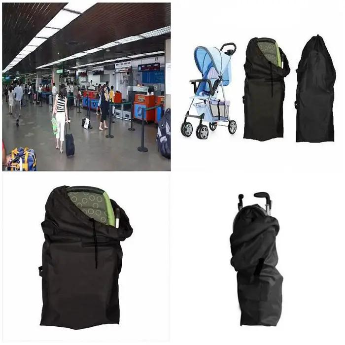 Sac de rangement pliable pour poussette en nylon robuste adapté aux voyages en famille pour enfants de 3 à 6 ans