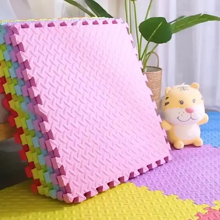 Tapis de jeu pour bébé en mousse douce et épais, polyvalent pour chambres des tout-petits, zone de jeu et exercice sûr, non toxique, maternité à 12 ans, avec des couleurs attrayantes pour encourager l'apprentissage par le jeu