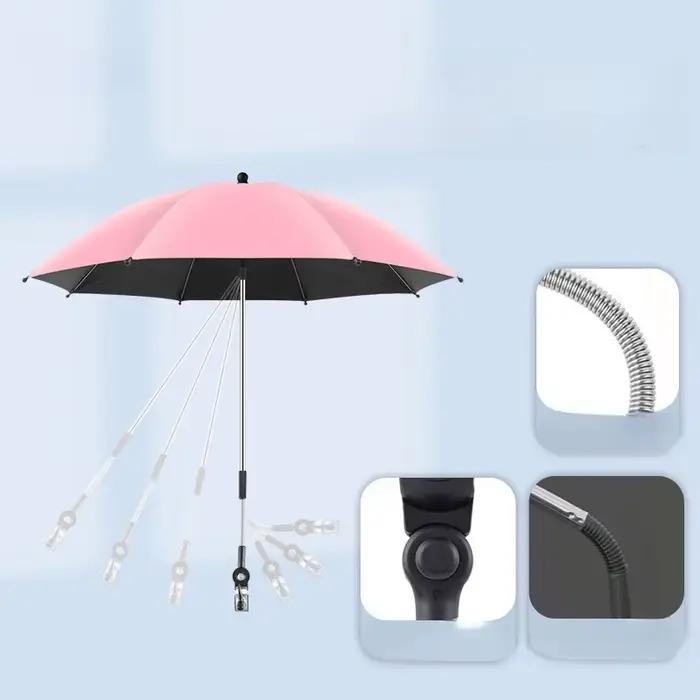 Parasol de poussette 75 cm en vinyle anti-UV
