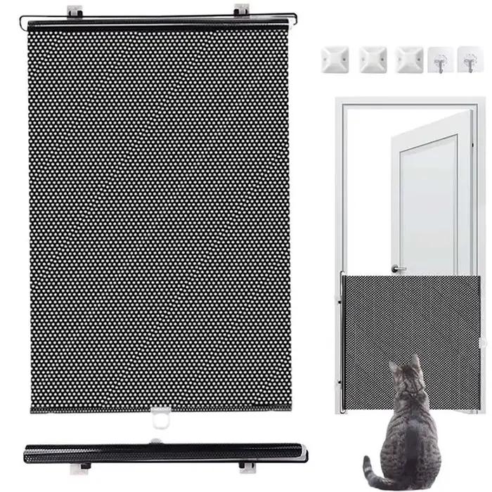 Clôture de porte rétractable pour animaux de compagnie