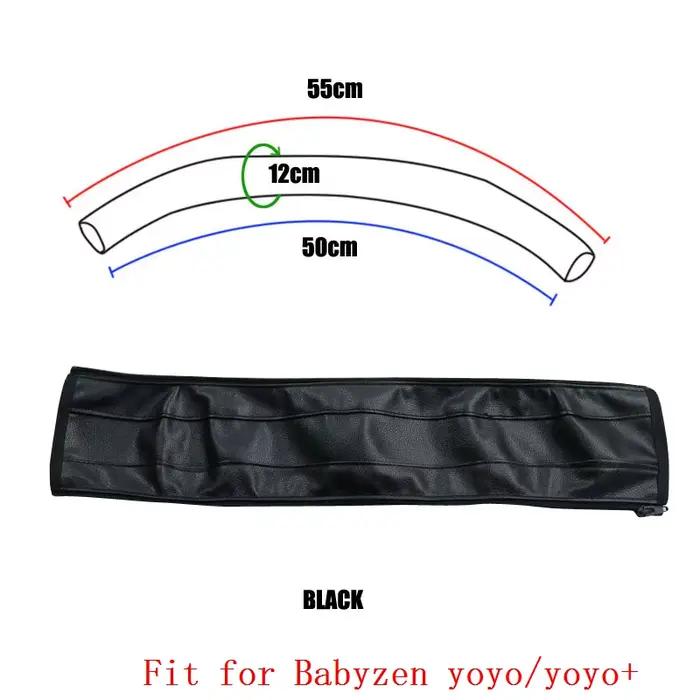 Housse de protection pour accoudoir de barre de pare-chocs de poussette, étui en PU adapté pour Baby