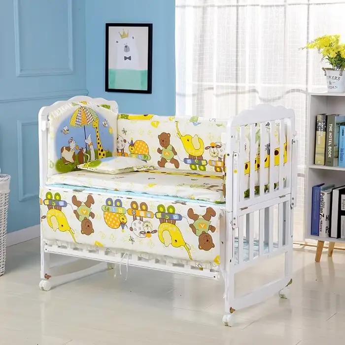 Ensemble de literie pour lit de bébé, 6 pièces, pour garçons et filles, ensemble de luxe pour chambr
