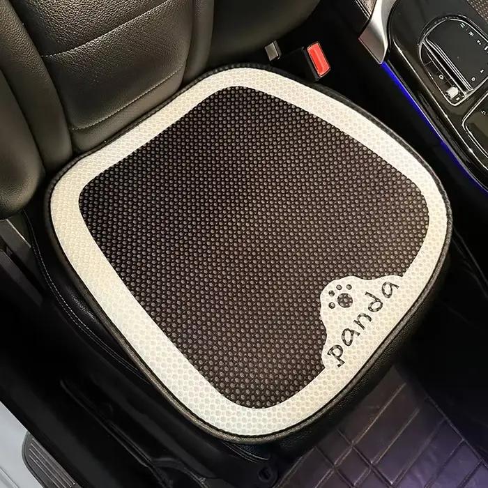 Coussin de siège de voiture universel, coussin de dossier en soie glacée, tapis de protection confor
