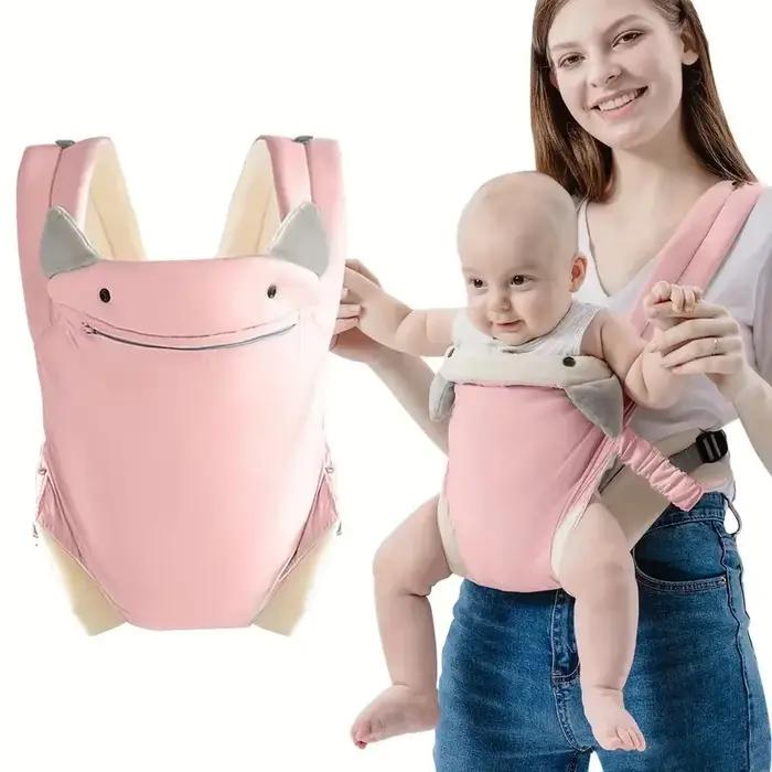 Porte-bébé multifonctionnel pour une utilisation facile à l'avant et à l'arrière, double épaule à l'