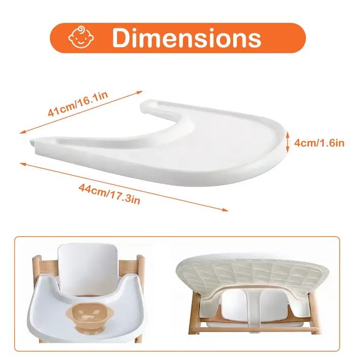Plateau de siège bébé pour chaise haute Stokke Tripp Trapp, utilisé comme plateau à collation ou sup