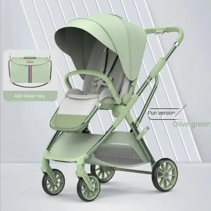 Poussette bébé portable pliable bidirectionnelle multifonction légère avec sac de maman poussette bé