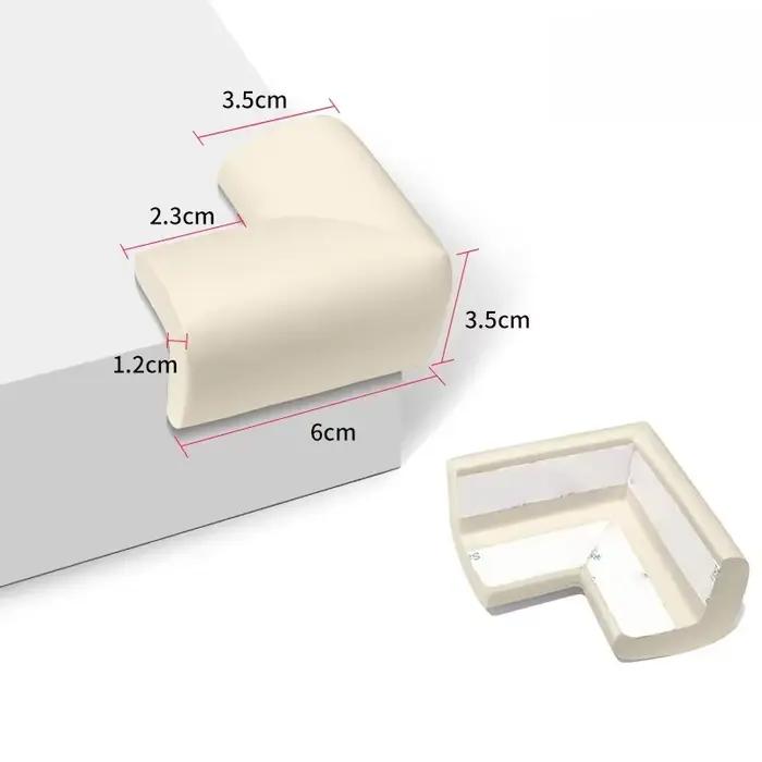 Protection d'angle en L souple pré-collée pour table, pare-chocs de meuble, protection anti-collisio