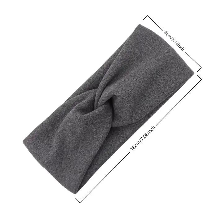 Bandeaux côtelés solides pour bébé, bandeaux noués en Faux cachemire, couvre-chef large, couvre-chef