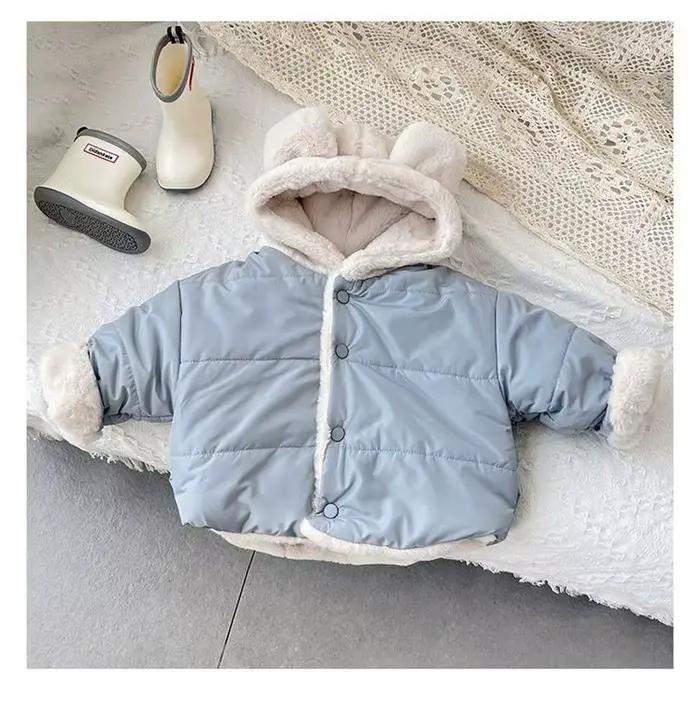 Manteau épais et chaud à capuche pour bébé fille et garçon de 1 à 7 ans, veste ours décontractée, st