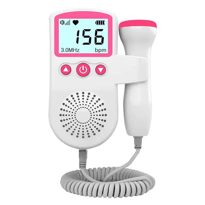 Détecteur de fréquence cardiaque pour bébé à ultrasons 3MHz, moniteur de battement de cœur ultrasoni