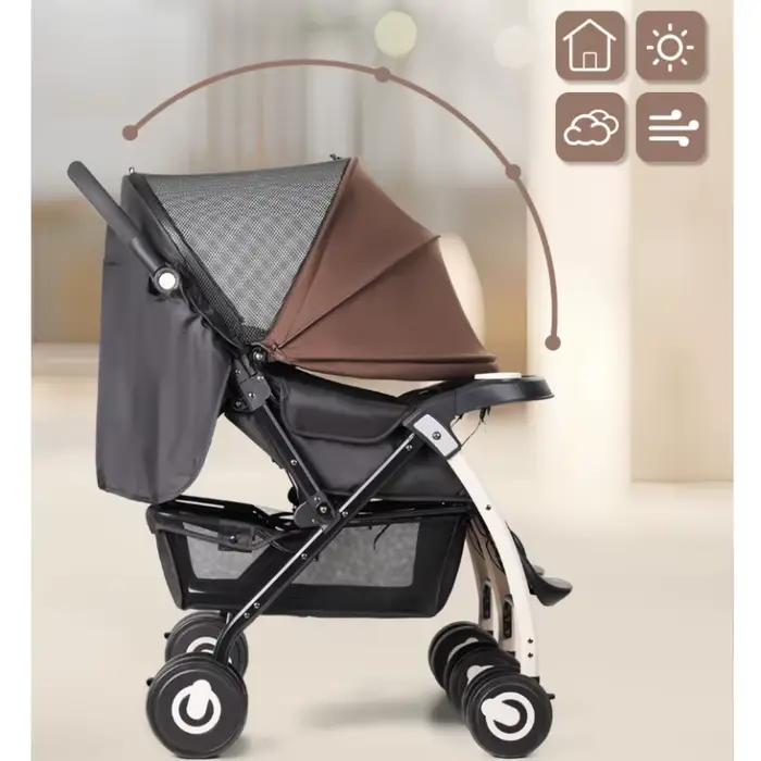 2025 nouvelle poussette double pour bébé peut s'asseoir