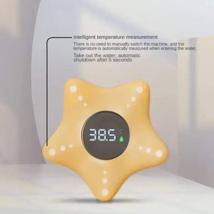 Thermomètre Étoile de Mer pour Bébé Baignoire Douche Numérique Flottant en ABS Design Animalier Occasions Spéciales Sécurité et Confort Bébés