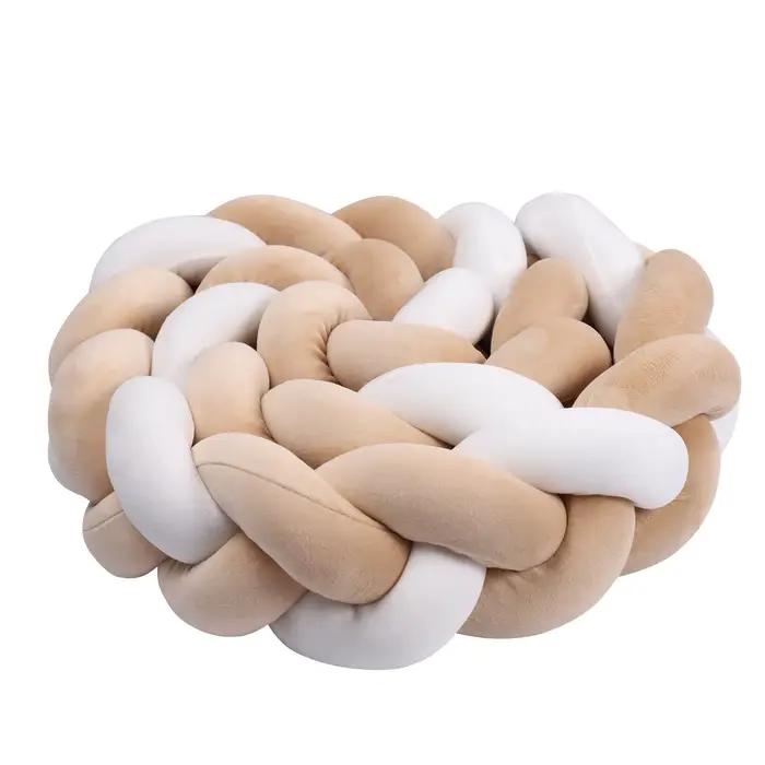 Pare-chocs pour lit de bébé en peluche patchwork multicolore pour maternité et bébés de 1 à 4 mois sécurité et décoration chambre de bébé