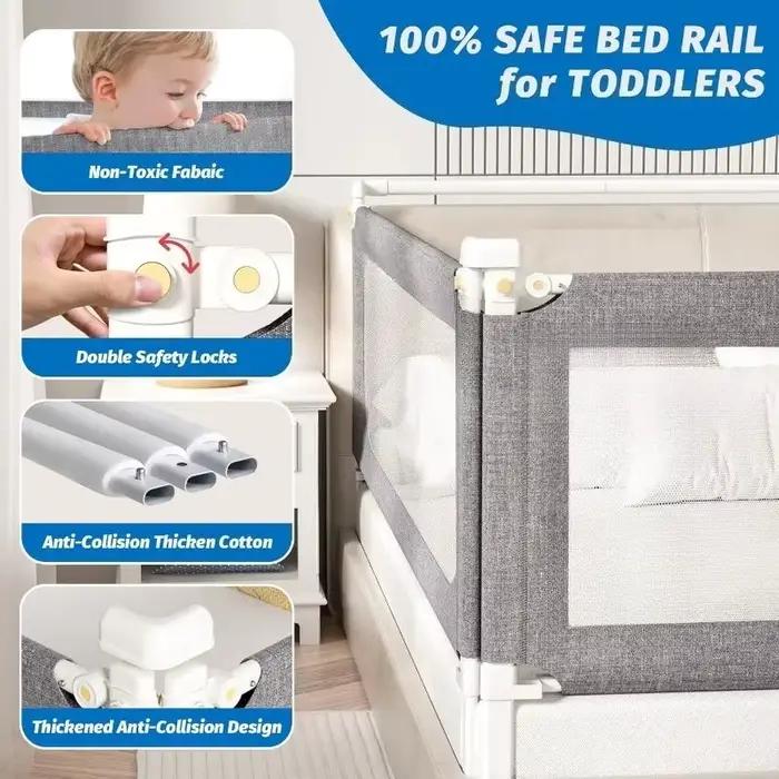 120-220 cm taille peut sélection activités pour enfants clôture antichute garde-corps de berceau hauteur réglable