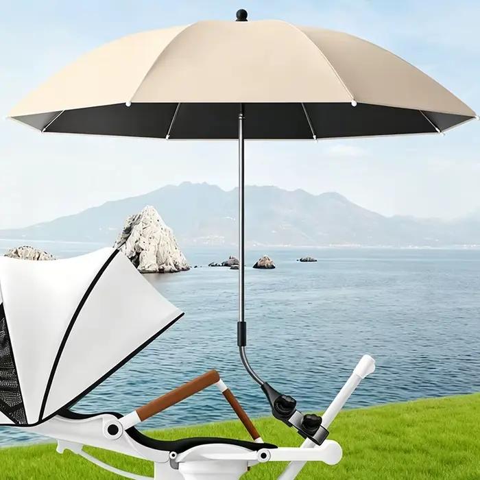 Parasol universel réglable pour poussette avec pince