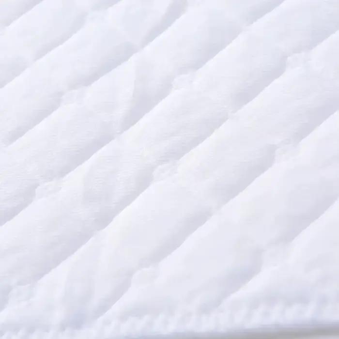Couches en coton lavables réutilisables pour bébé de 0 à 1 an design gaufré blanc pour usage quotidien et cadeau母婴用品