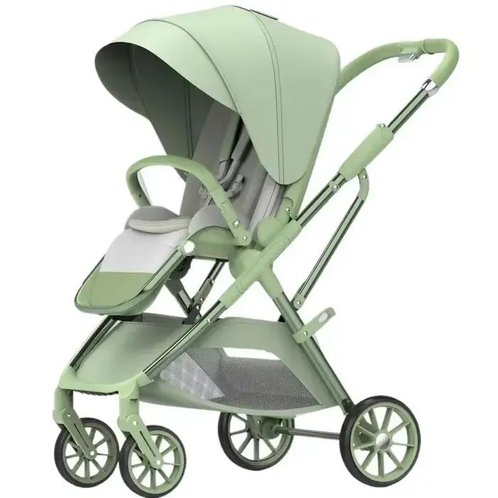 Poussette bébé portable pliable bidirectionnelle multifonction légère avec sac de maman