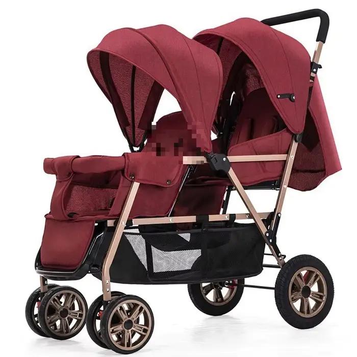 Poussette double légère pour bébés jumeaux