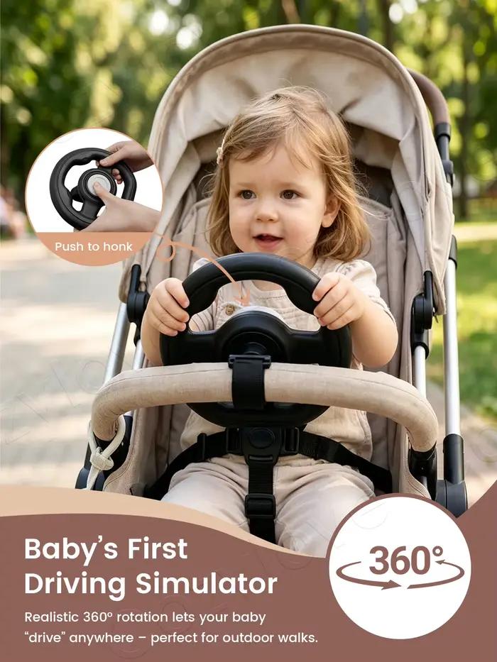 Jouet et crochet 2-en-1 pour poussette de bébé